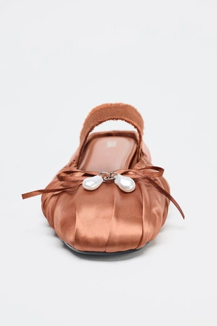 Атласные туфли-мюли- Заказать в России