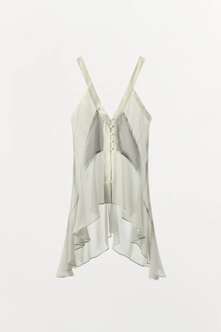 Легкий топ из жоржета- Заказать в России