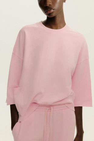 Толстовка с эффектом потертости