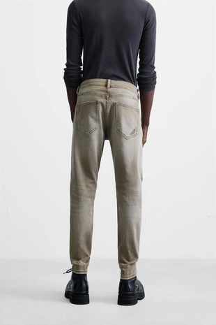 Brown | 6045/377/700 - Zara Джинсы SKINNY FIT с разрезами