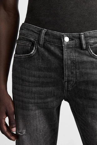 Джинсы SKINNY FIT с разрезами- Заказать в России