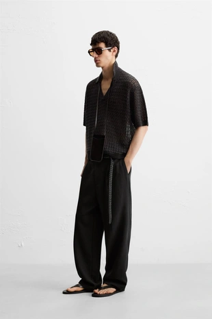 Ажурное трикотажное поло- Заказать в России