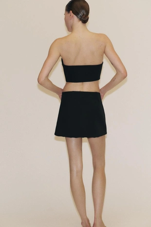 Мини-юбка с декоративной отделкой- Заказать в России