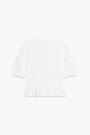 Комбинированный топ с завязками