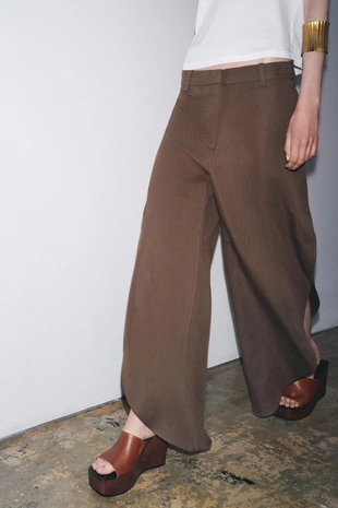 Широкие брюки с разрезами — ZW COLLECTION