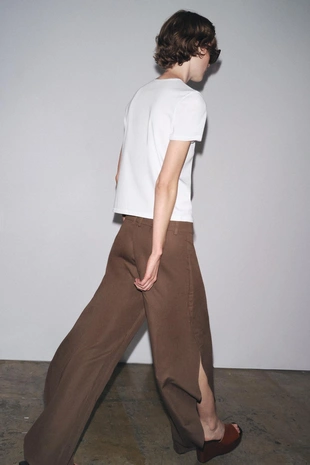 Широкие брюки с разрезами — ZW COLLECTION