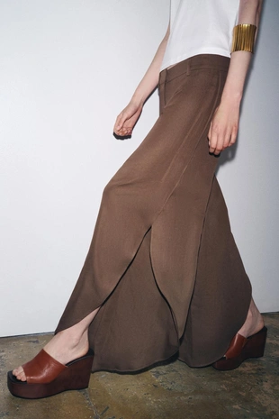 Широкие брюки с разрезами — ZW COLLECTION