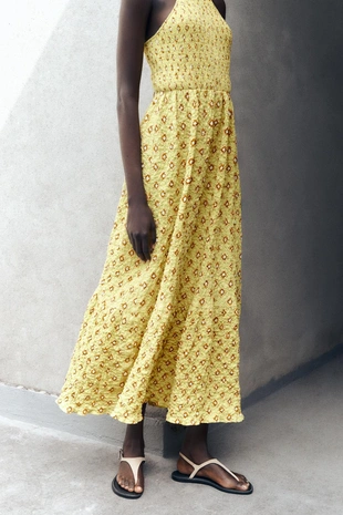 Платье миди с принтом- Заказать в России