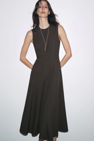 Платье миди без рукавов — ZW COLLECTION