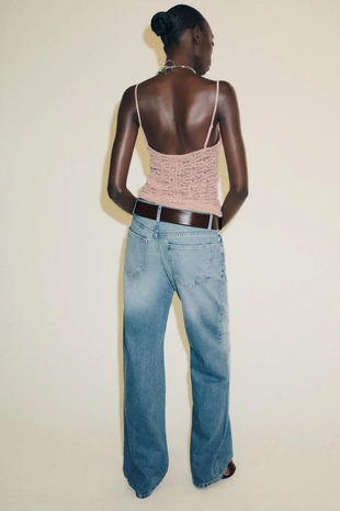 Кружевной топ на бретелях