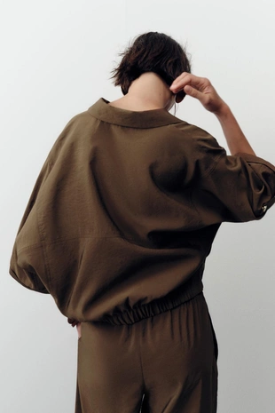 Рубашка сафари с короткими рукавами- Заказать в России