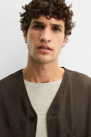 Жаккардовая рубашка в полоску- Заказать в России