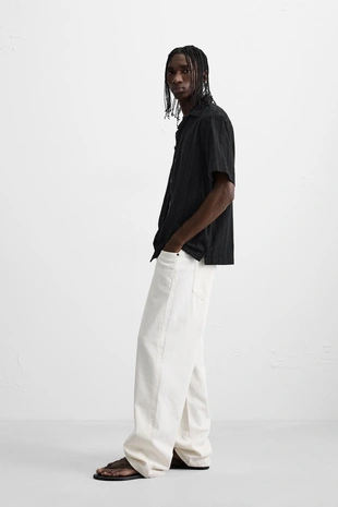 Жаккардовая рубашка в полоску- Заказать в России