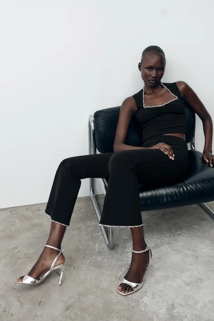 Silver | 2372/510/808 - Zara Лакированные босоножки