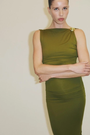 Платье из полиамида с ракушкой