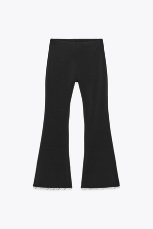 Брюки FLARE STRETCH с жемчугом- Заказать в России