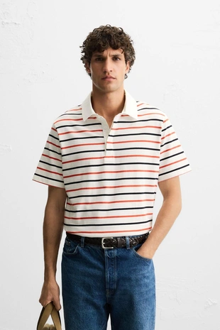 Поло в полоску- Заказать в России