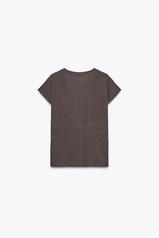 Футболка из хлопка и льна- Заказать в России