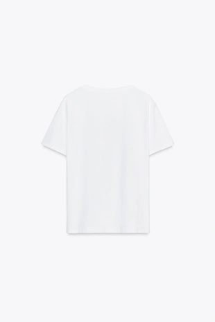 Футболка с металлизированным принтом- Заказать в России