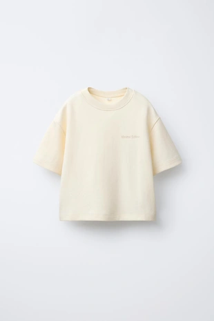 Купить Zara Комплект из футболки и шортов-бермудов интерлок с надписью