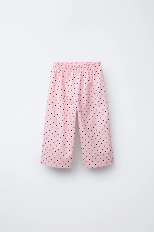 Прямые брюки с принтом в горошек - Заказать в России