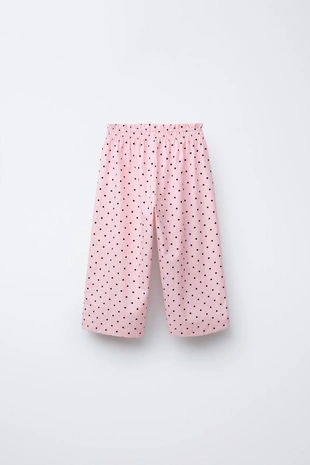 Прямые брюки с принтом в горошек - Заказать в России