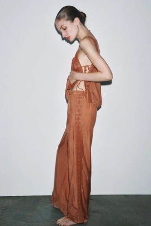 Топ с кружевом и ромбами, LIMITED EDITION- Заказать в России