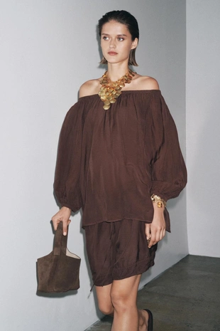 Топ с открытыми плечами ZW COLLECTION- Заказать в России