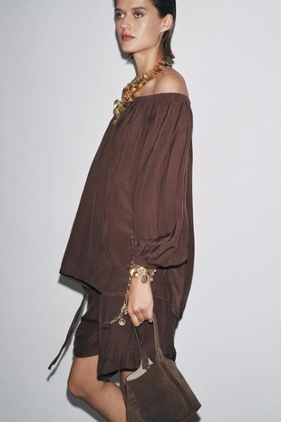 Шорты из льняной ткани — ZW COLLECTION- Заказать в России