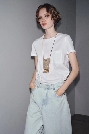 Джинсы PALAZZO с высокой посадкой ZW COLLECTION- Заказать в России