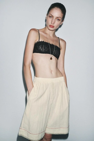 Кружевной сетчатый бюстгальтер на косточках- Заказать в России