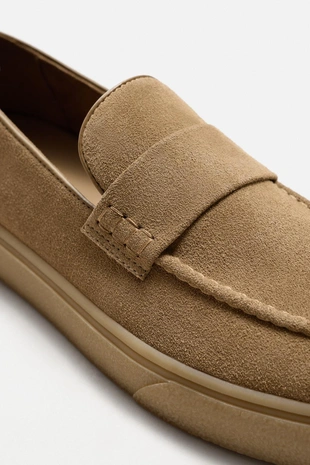 Кожаные мокасины в повседневном стиле- Заказать в России