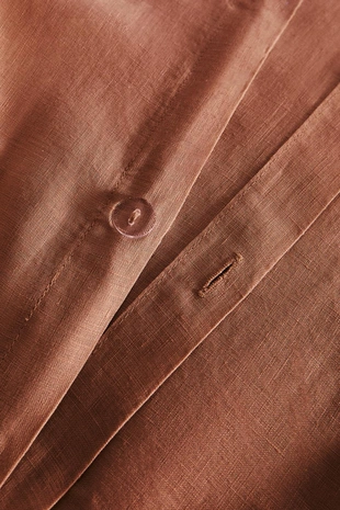 Простыня на резинке из мятого льна | 30 см (140 г/м²)- Заказать в России