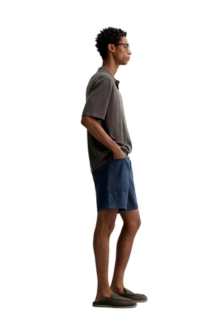 Трикотажное поло из смесового хлопка- Заказать в России