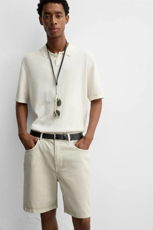 Джинсовые бермуды REGULAR FIT- Заказать в России