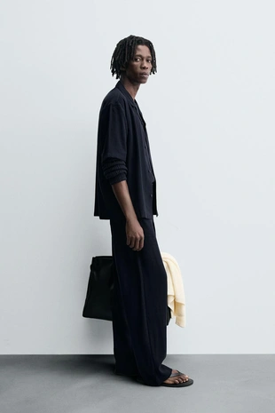 Рубашка RELAXED FIT из струящейся ткани- Заказать в России