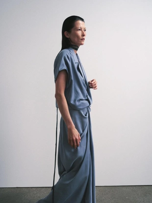 Атласное платье с запахом ZW COLLECTION- Заказать в России