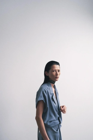 Атласное платье с запахом ZW COLLECTION- Заказать в России