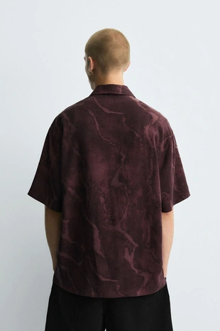 Рубашка из струящейся ткани с принтом TIE DYE- Заказать в России