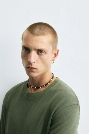 Джемпер из выстиранного хлопка- Заказать в России