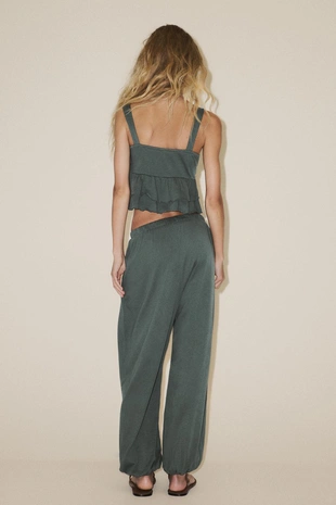 Брюки-багги из флиса- Заказать в России