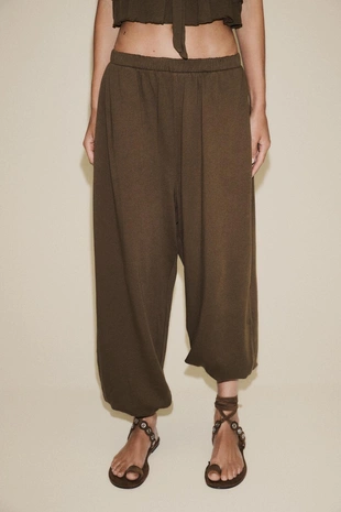 Брюки-багги из флиса