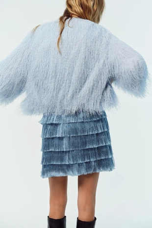 Куртка с бахромой- Заказать в России