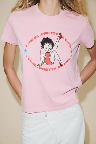 Футболка BETTY BOOP® с эффектом потертости- Заказать в России