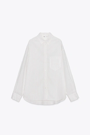 Рубашка в полоску в стиле пижамы- Заказать в России