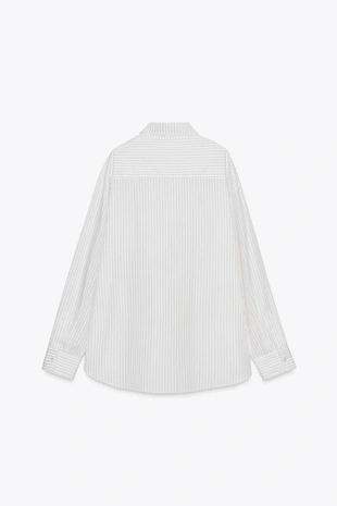 Рубашка в полоску в стиле пижамы- Заказать в России