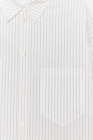 Рубашка в полоску в стиле пижамы- Заказать в России