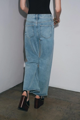 Джинсы WIDE LEG с высокой посадкой — ZW COLLECTION- Заказать в России