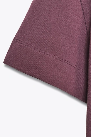 Хлопковая футболка в стиле рустик с короткими рукавами- Заказать в России