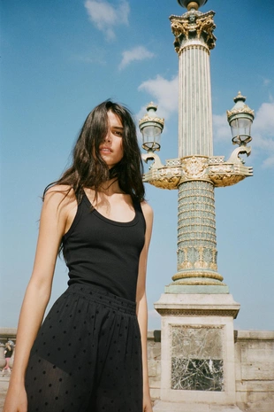 Брюки-шаровары в горошек- Заказать в России